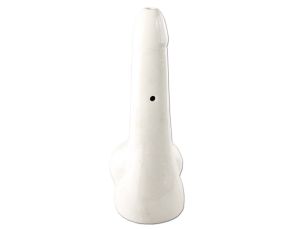 Bongo ceramiczne białe WACEK wys. 29 cm z metalowym cybuchem - image 2